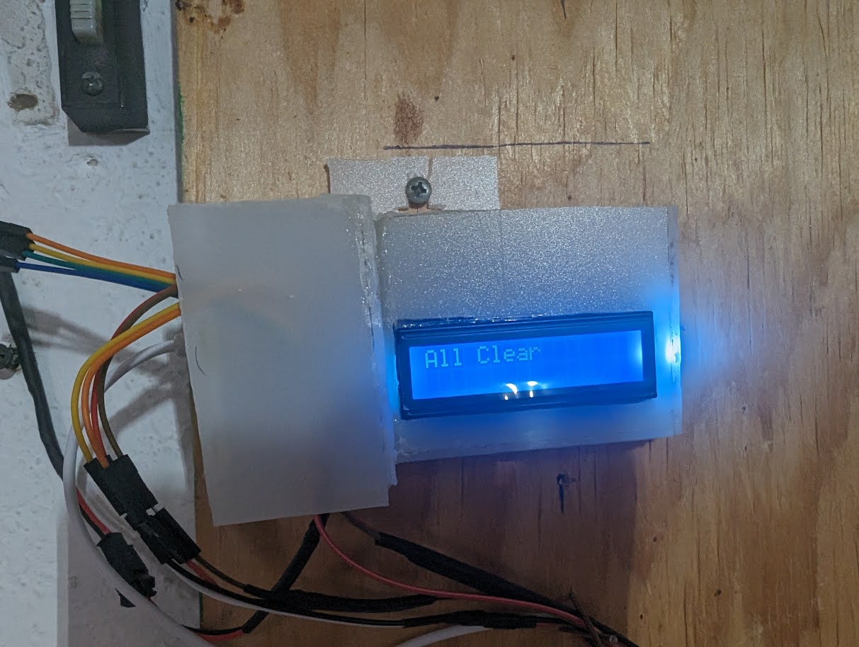 Garage Door Clearance Monitor